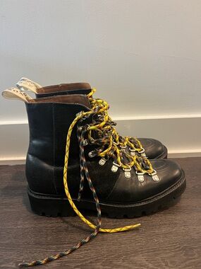 Grenson Nanette Leather Lug Sole Boots